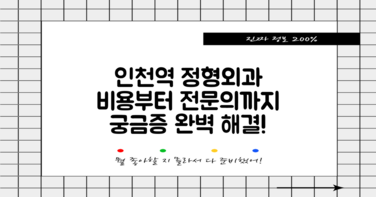 인천역 정형외과, 궁금증 완벽 해소: 비용부터 전문의 찾기까지