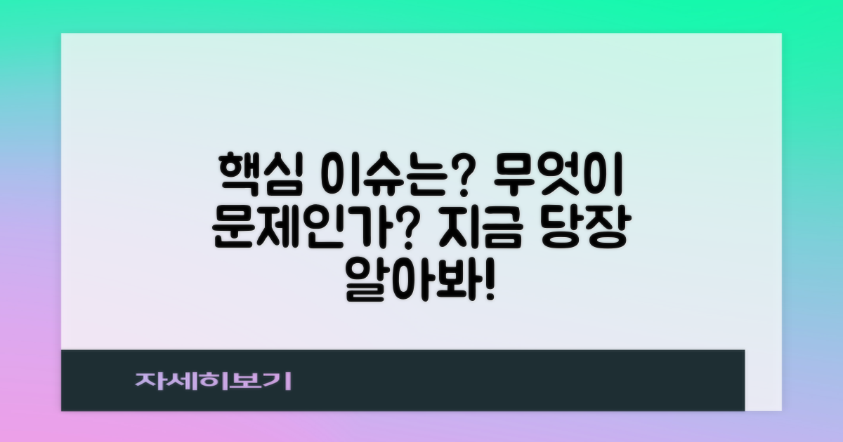주요 이슈는 무엇인가?