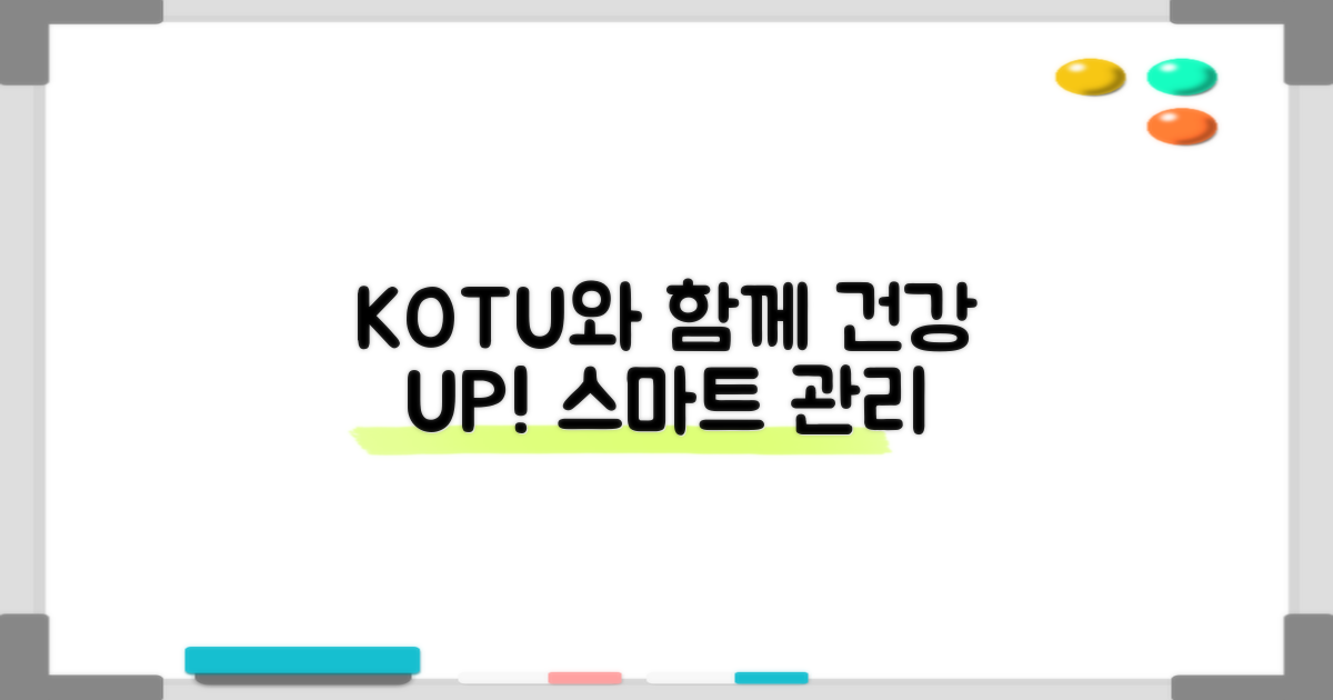 KOTU와 함께하는 건강 관리