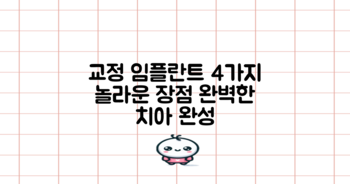 4가지 교정 임플란트 장점