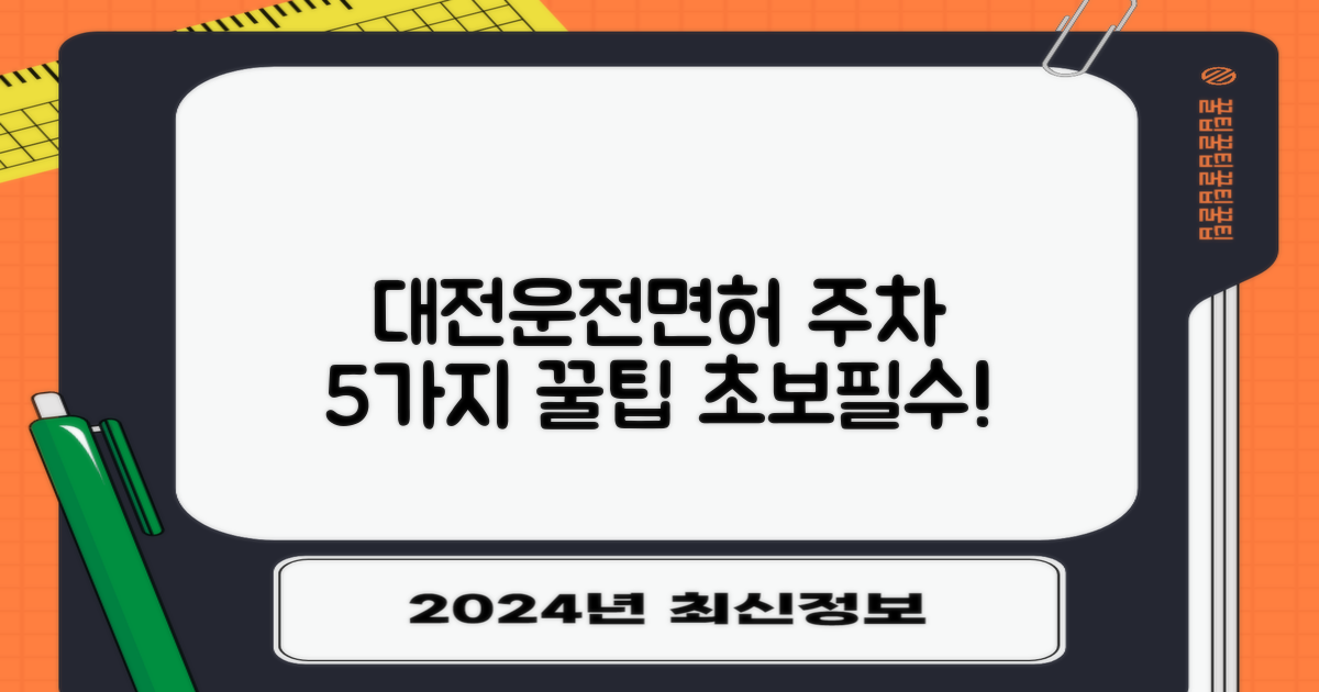 대전운전면허시험장 주차장: 5가지 주차 꿀팁