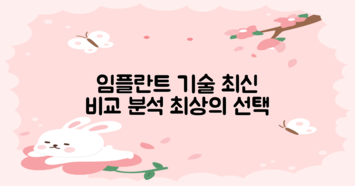 최신 임플란트 기술 비교