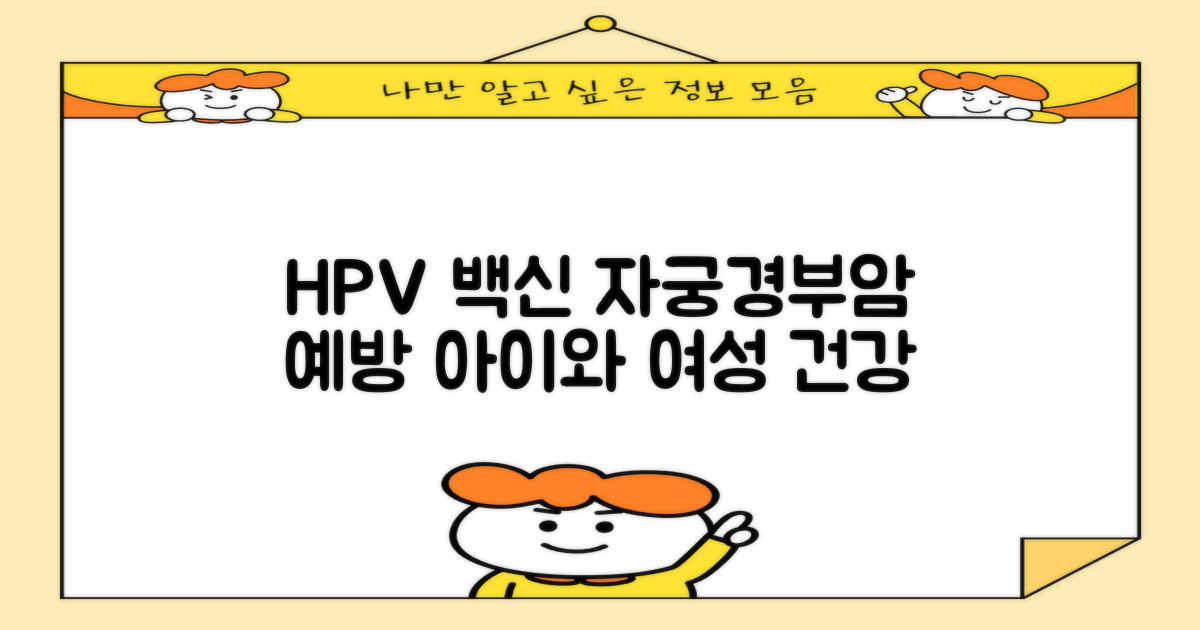 HPV 백신, 자궁경부암 예방, 우리 아이와 여성 건강의 든든한 방패