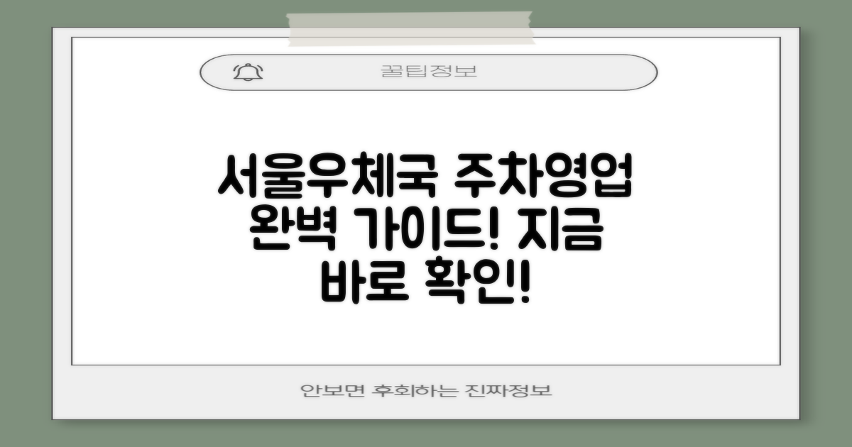 서울내수동우체국: 주차, 영업시간 완벽 가이드