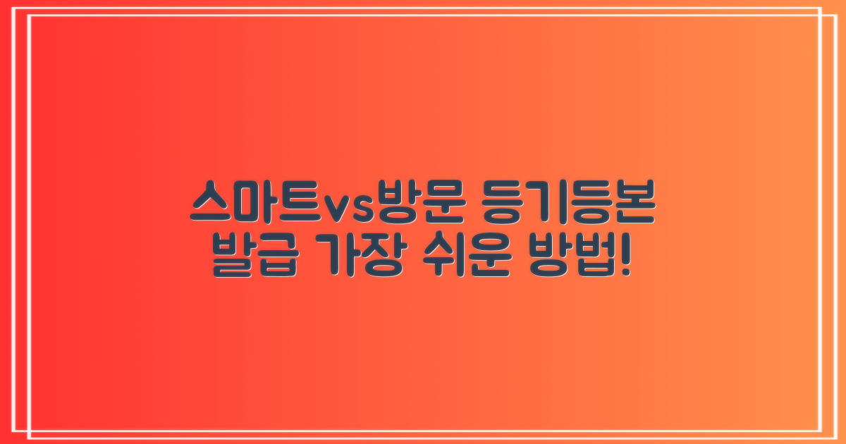 등기/등본: 스마트 vs 방문 발급