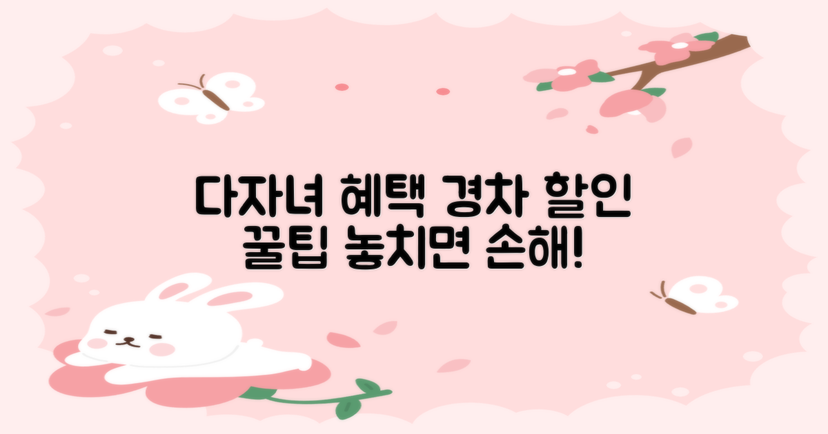 다자녀·경차, 얼마나 할인되나요?