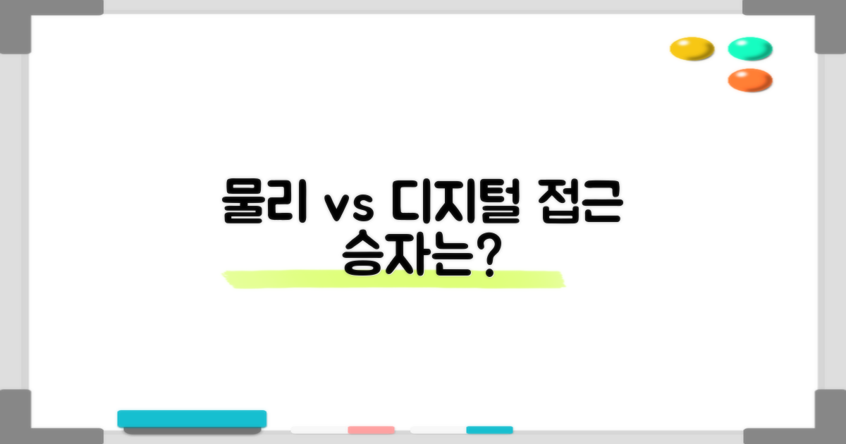 물리적 vs 디지털 접근