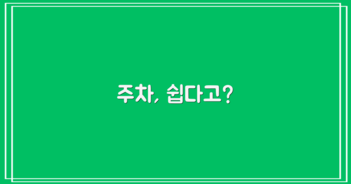 주차는 정말 쉬울까?