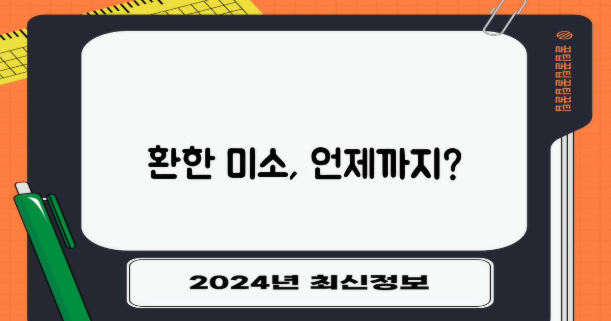 환한 미소, 얼마나 오래갈까?