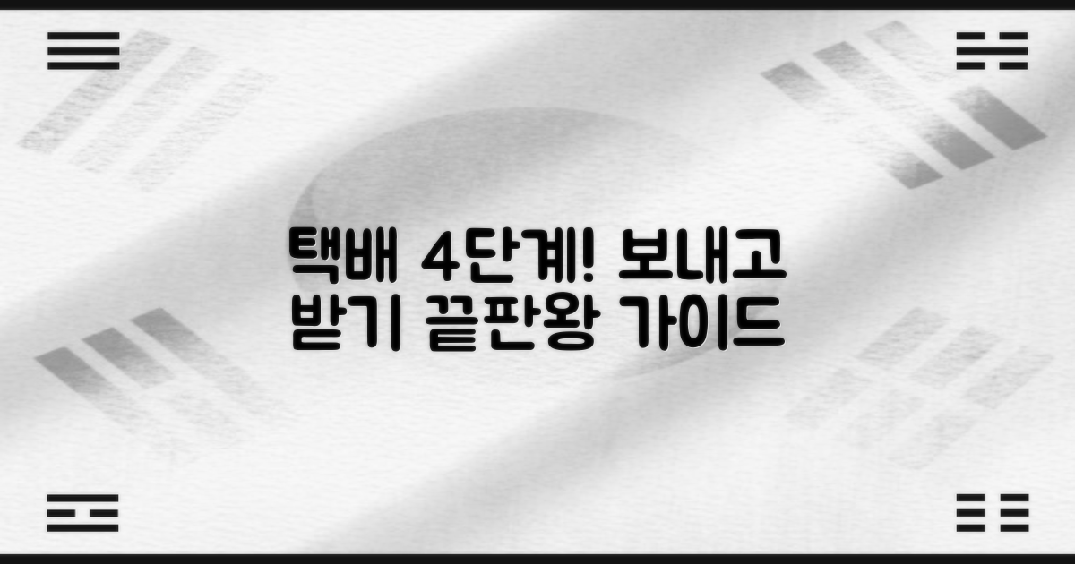 택배 발송/수령 4단계 가이드