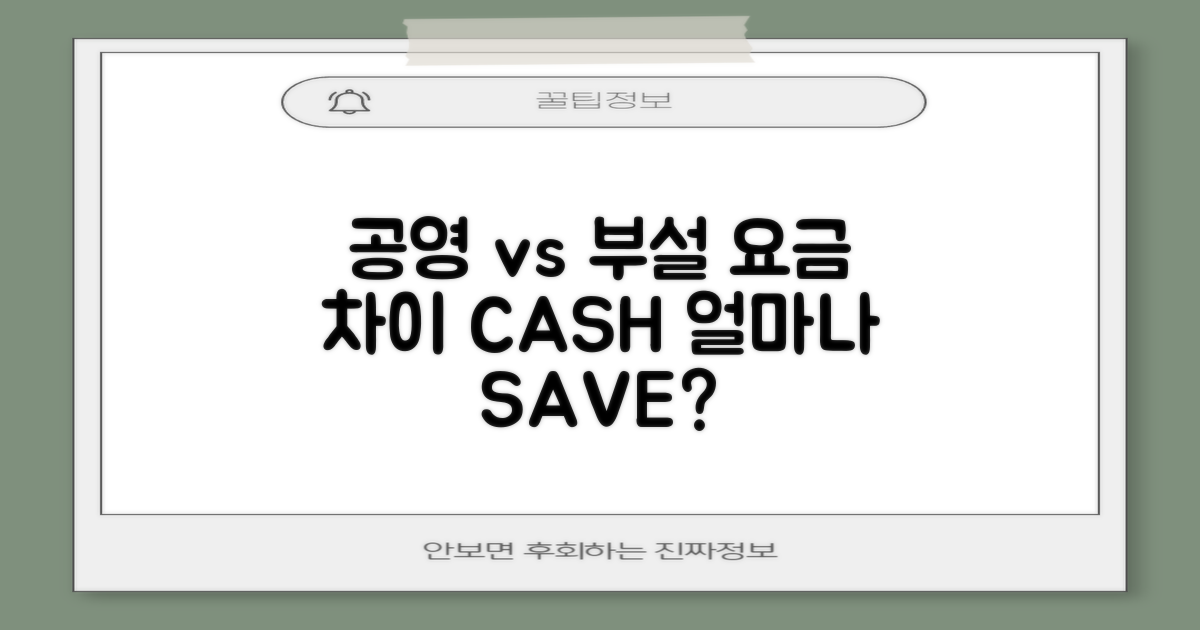 공영 vs 부설, 요금 차이는?