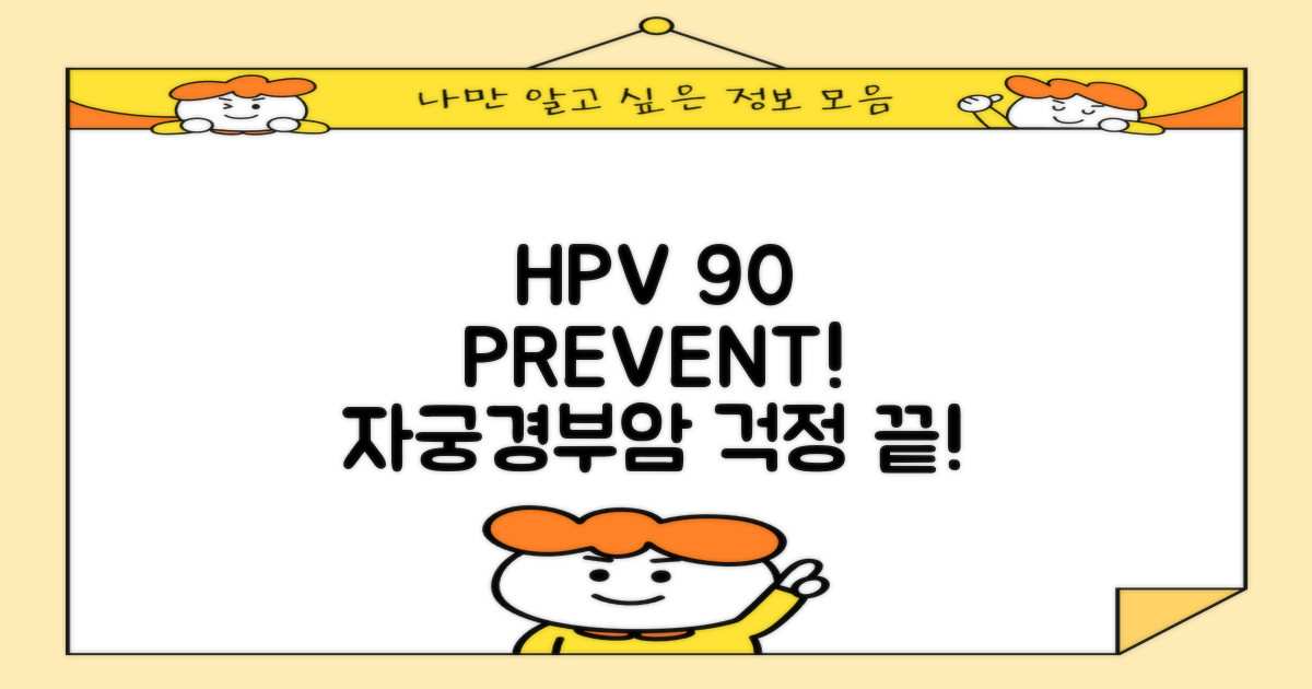 HPV 90% 자궁경부암 예방 효과