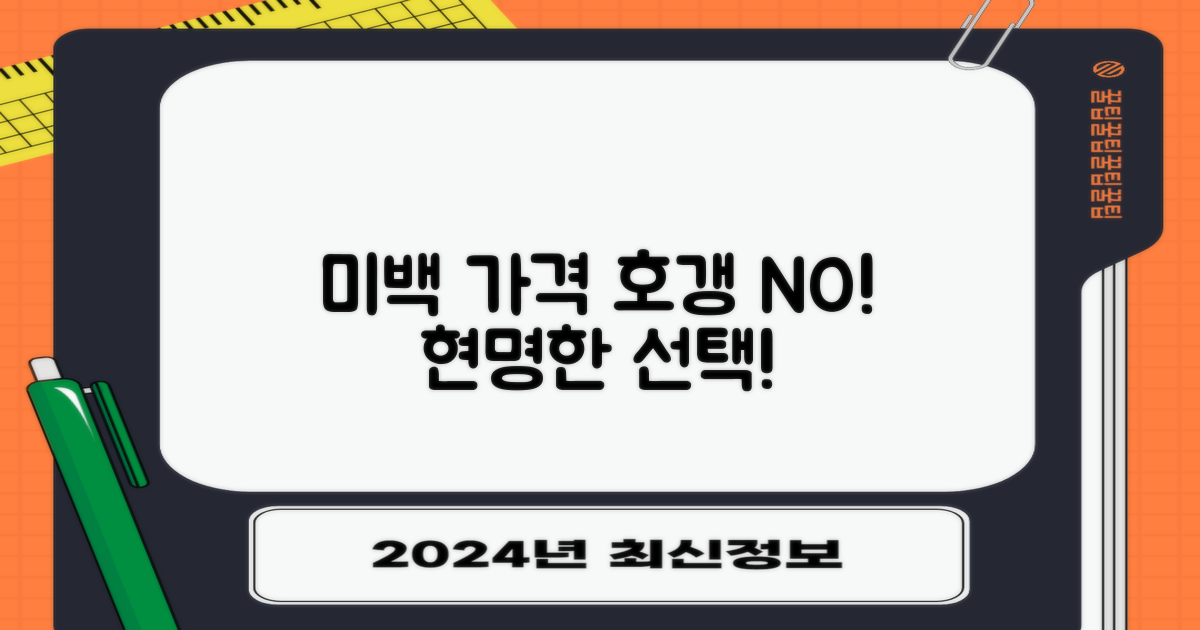 미백 가격, 현명하게 따져봐요!